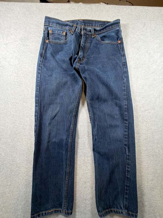 Levi's Other - Levi's 505 Regular Fit Straight Leg Jeans Dark Wash